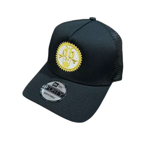 "Certified" Trucker - Black/Gold