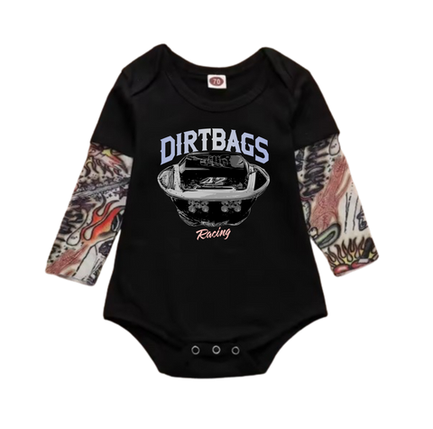 Dirtbags Racing Baby Onesie